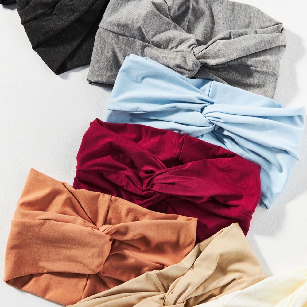 Anthropologie Gray Knotted Jersey Headband - Picture 2 of 3